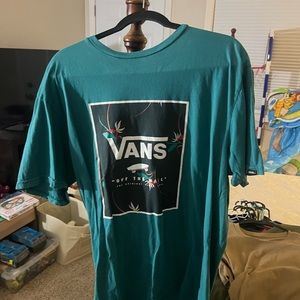 Vans skate shirt with flowers